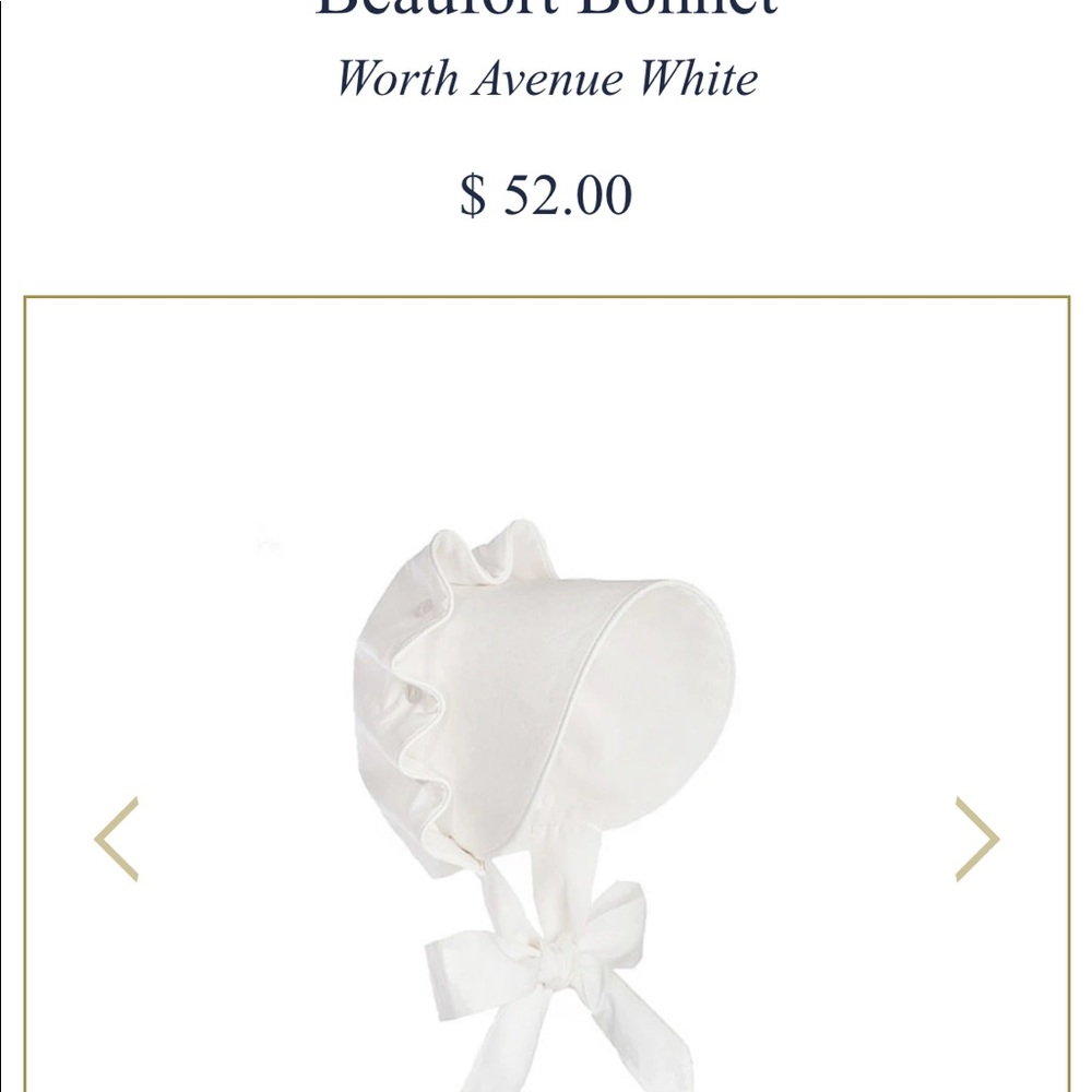 The Beaufort Bonnet Company White Bonnet